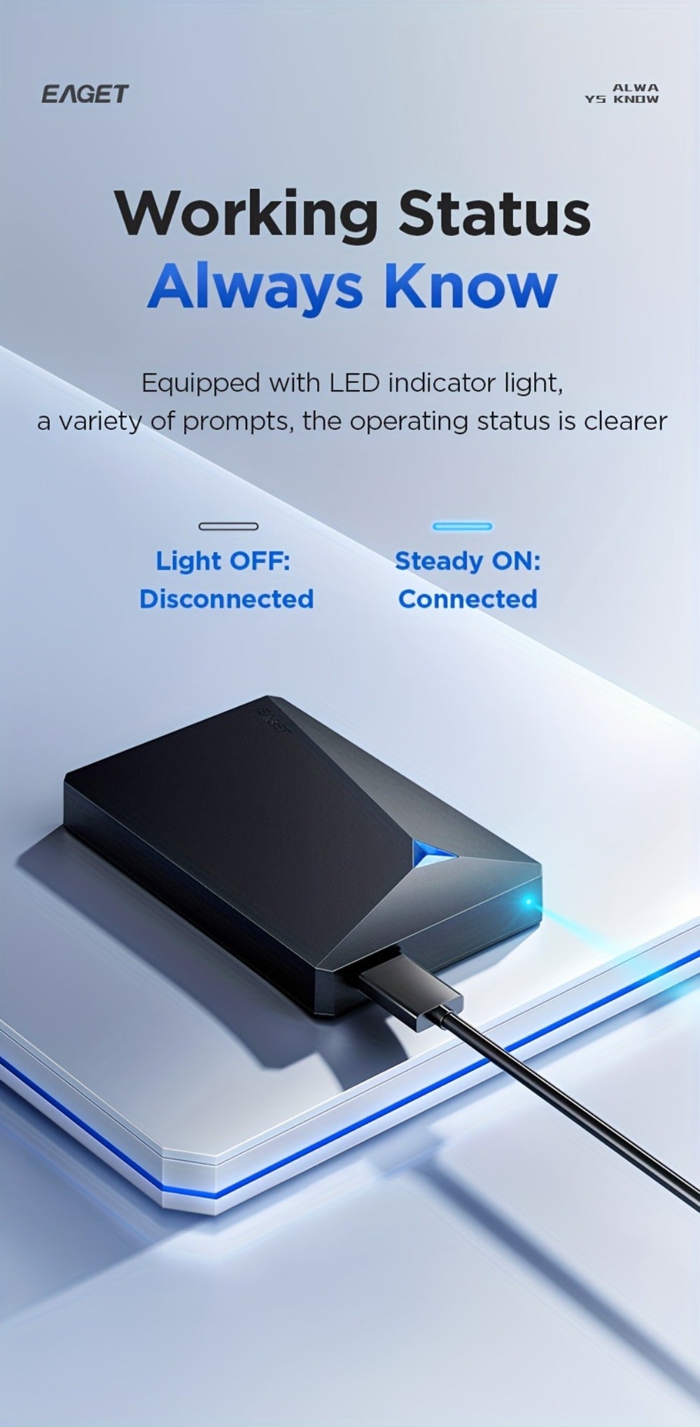 UASP NTFS Plug & Play External Hard Drive 250GB 320GB USB 3.0 Pre-Formatted Portable HDD High-Speed Mobile Storage for PC Laptop PS4 PS5