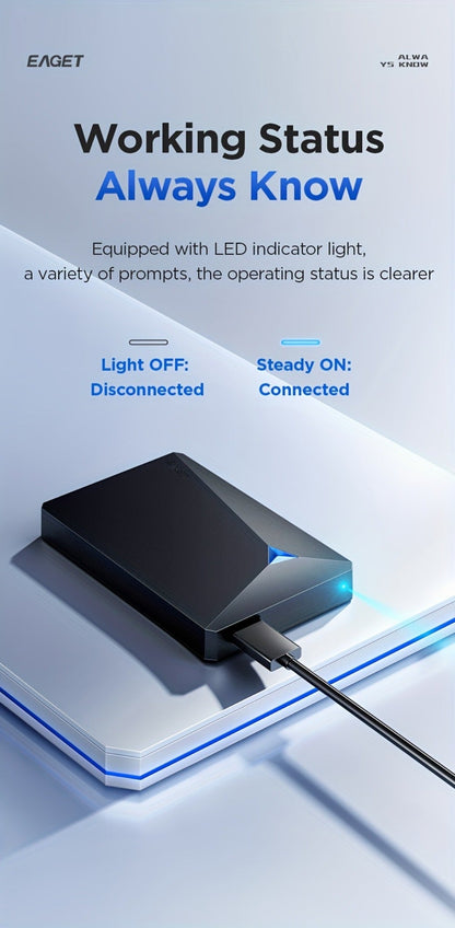 UASP NTFS Plug & Play External Hard Drive 250GB 320GB USB 3.0 Pre-Formatted Portable HDD High-Speed Mobile Storage for PC Laptop PS4 PS5