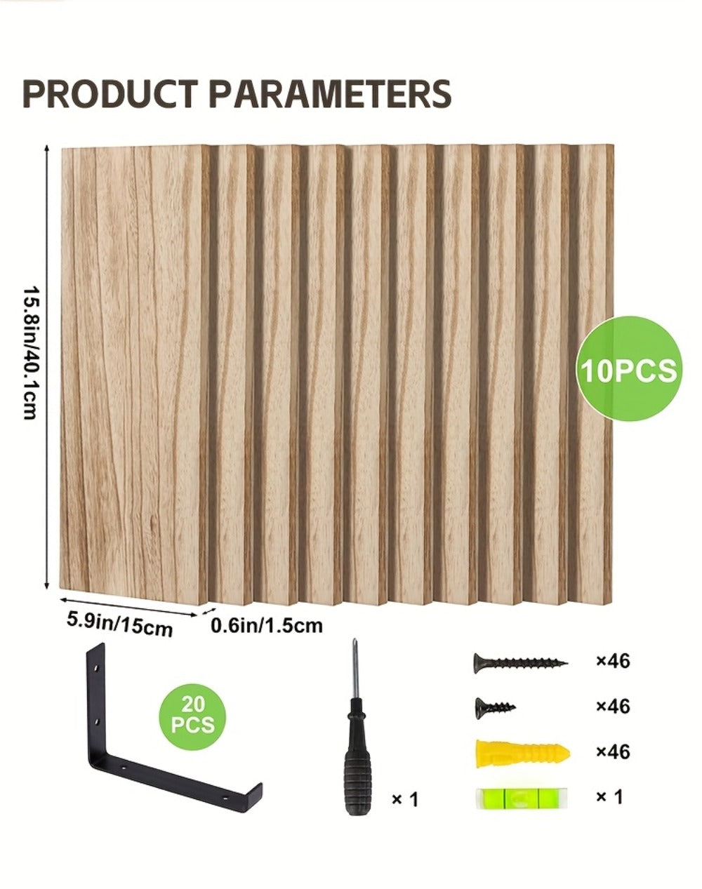 Floating Shelves for Wall 10 Pack 15.8x5.9 Inch Wall Mounted Shelf for Bedroom Kitchen for Home Cooking, Dining and Outdoor Meals