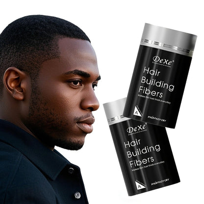 DeXe Hair Fiber Powder 2pcs x 22g, Natural Fine Thickening Fibers for Thinning Hair & Bald Spot Coverage