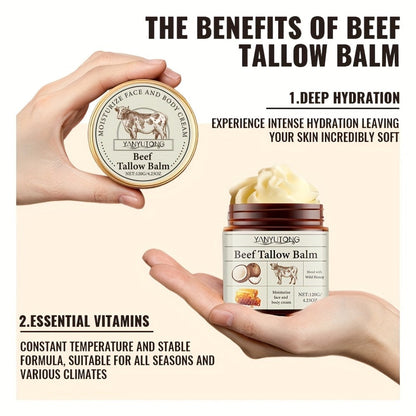 Vanilla Butter Body Cream 100% Natural Grass-Fed for Women Dry Rough Sensitive Skin Nourishing Face Body Lotion 120g