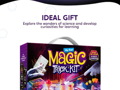 180+ Magic Tricks Kit for Kids, Complete Magician Starter Set with Step-by-Step Video Lessons, Magic Wand