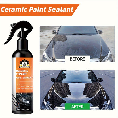 Nano Ceramic Paint Sealant 200ml – Car Ceramic Coating, Paint Restorer & Polish for Long-Lasting Gloss and Paint Protection