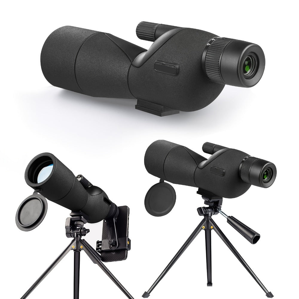 25-75x60 Spotting Scope with Tripod, Carrying Bag & Smartphone Adapter, High-Power Variable Zoom Scope for Target Shooting