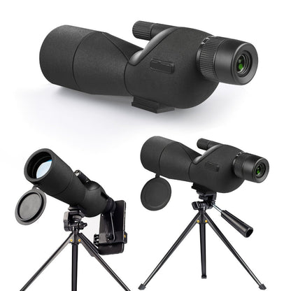 25-75x60 Spotting Scope with Tripod, Carrying Bag & Smartphone Adapter, High-Power Variable Zoom Scope for Target Shooting