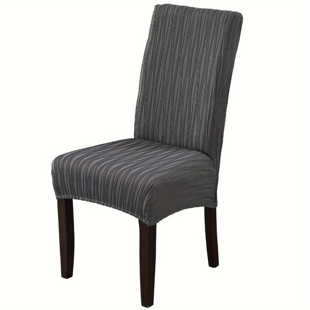 Dining Chair Covers Stretch Slipcovers Set of 4 or 6, Stain Resistant Removable Chair Protector for Home Kitchen Restaurant Wedding