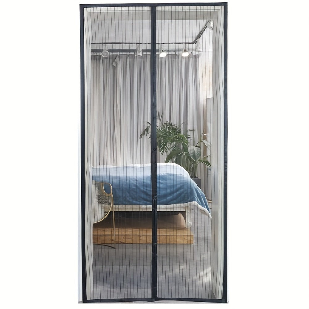 Magnetic Screen Door for Doorways – Heavy Duty Self-Sealing Mesh Door Screen with Magnetic Closure, Hands-Free, Pet & Kid Friendly