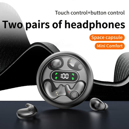 Wireless Earbuds Two-Pair Mini Sleep Set with Digital Display, Type-C Charging and Three Color Options