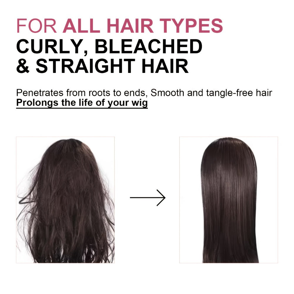 Wig Conditioner Spray with Argan Oil & Vitamin E Leave-In - Sillkva Care for Synthetic & Human Hair Wigs