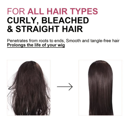Wig Conditioner Spray with Argan Oil & Vitamin E Leave-In - Sillkva Care for Synthetic & Human Hair Wigs