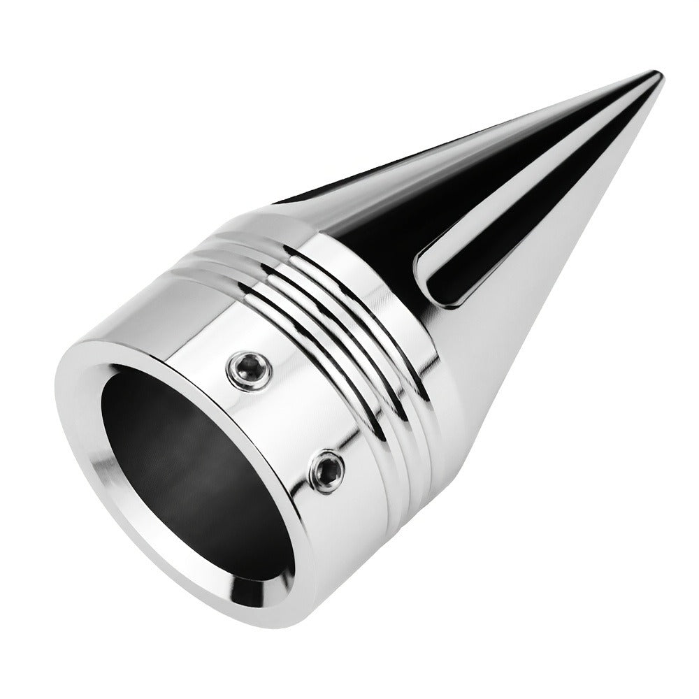 CNC Spike Motorcycle Front Axle Nut Covers Caps 3.6" – Fits Harley Touring Street Glide Road King Electra Glide Tri Glide 2008-Later