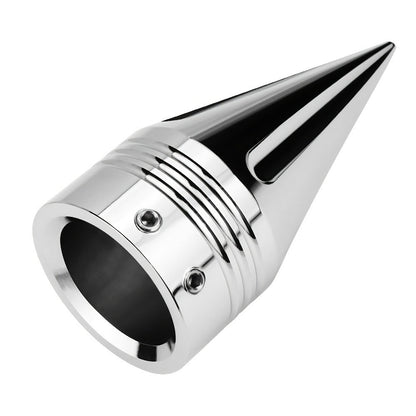 CNC Spike Motorcycle Front Axle Nut Covers Caps 3.6" – Fits Harley Touring Street Glide Road King Electra Glide Tri Glide 2008-Later