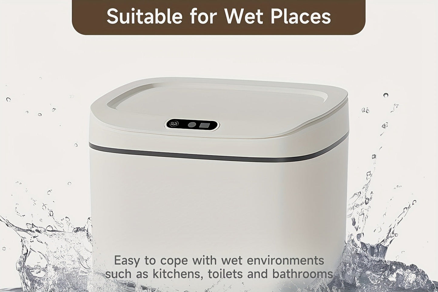 Motion Sensor Trash Can Touchless, Smart Hands-Free Trash Bin with Sealing Lid & Odor-Blocking Technology