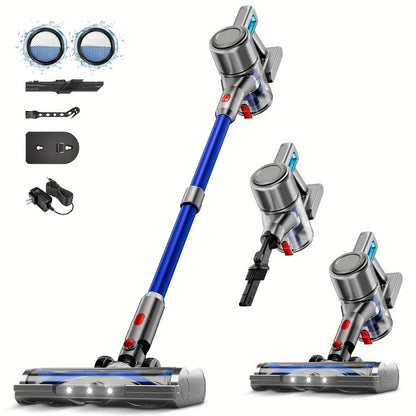 Cordless Stick Vacuum Cleaner 60Kpa 55-Min Runtime - Anti-Tangle Handheld Vacuum for Hardwood for Entryways, Bedrooms and Living Spaces