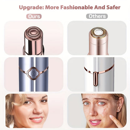 Electric Shaver for Women USB Rechargeable Epilator Hair Remover Face Bikini Legs Arms, for Everyday Face, Beard and Body Grooming