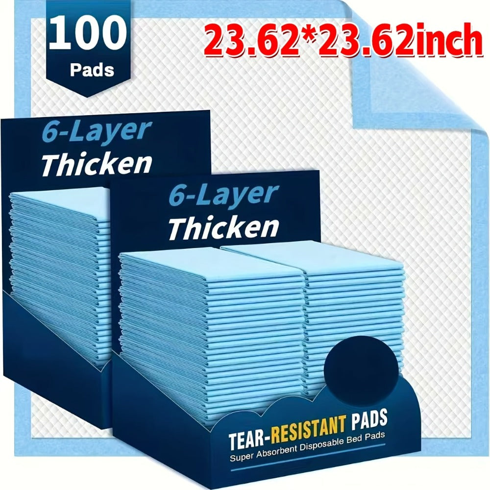 Disposable Incontinence Bed Pads for Adults and Elderly Thickened Highly Leak-Proof Underpads for Entryways, Bedrooms and Living Spaces