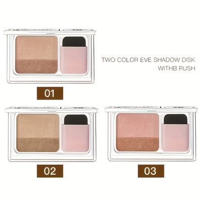 Eyeshadow Palette 3-Pack Set Glitter Two-Tone Shimmer Matte Satin – 5-8 Colors Blendable Waterproof Long-Lasting Eye Makeup with Brush