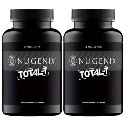 Nugenix Total-T Capsule Supplement, Two-Bottle Package with 30 Labeled Three-Capsule Servings per Bottle