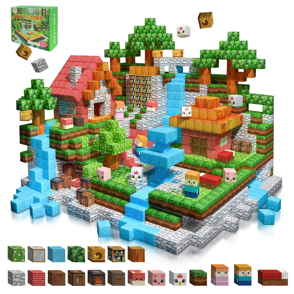 Magnetic Blocks STEM Building Toys for Kids 48/54/64/100/102/108pcs, Sensory Magnetic Tiles Set for Boys Girls Ages 3 4 5 6 7 8 9 10