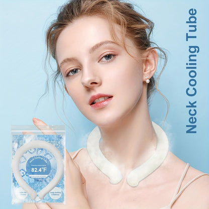 Cooling Neck Ring 3-Pack – Wearable Ice Gel Tube Wrap for Hot Weather, Outdoor Sports, Heat Relief & Hot Flashes, Freezes at 28°C