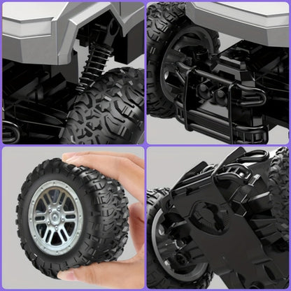 1:16 RC Monster Truck 2.4GHz 4WD Large Wheel Off-Road Pickup with LED Lights 45° Climb, Remote Control Car for Boys Kids