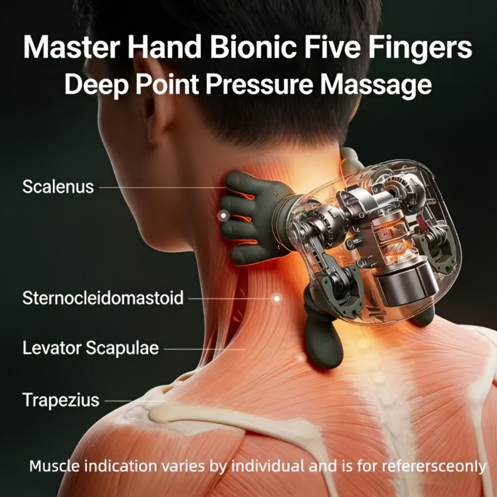 Portable Electric Neck & Shoulder Massager, Japanese-Style Acupressure 3D Kneading with Heat, Deep Tissue for Back