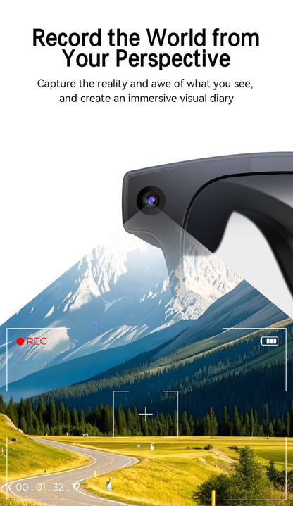 Smart Glasses 8MP Camera Eyewear with Translation, Object Recognition, Touch Control and Bluetooth Calls