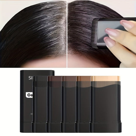 Gray Root Touch-Up Color Concealer Comb for Hair & Beard, Fine Teeth Applicator, 5 Shades, Precise Coverage 0.7oz Each