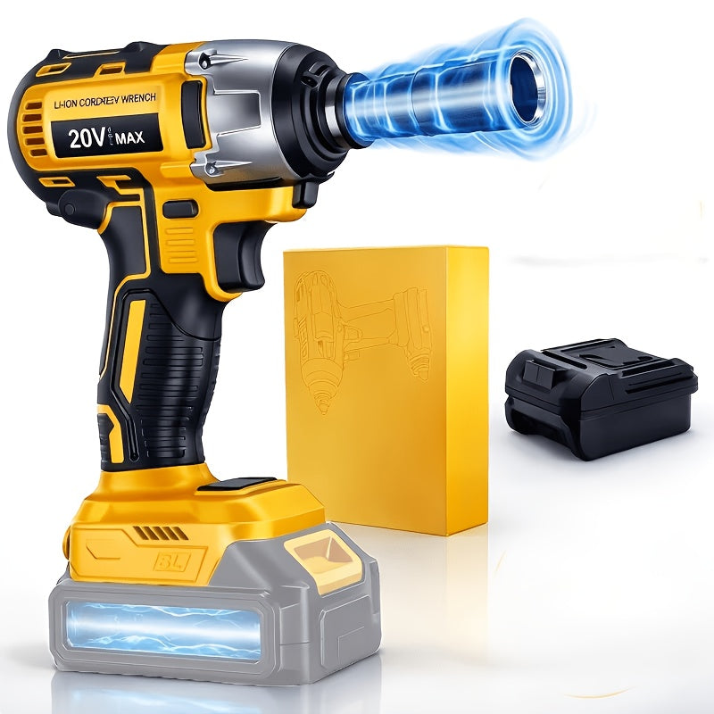 Cordless Impact Wrench 1/2 Inch Brushless, 450N.m 259Ft-lbs High Torque Impact Gun, 3300RPM Variable Speed