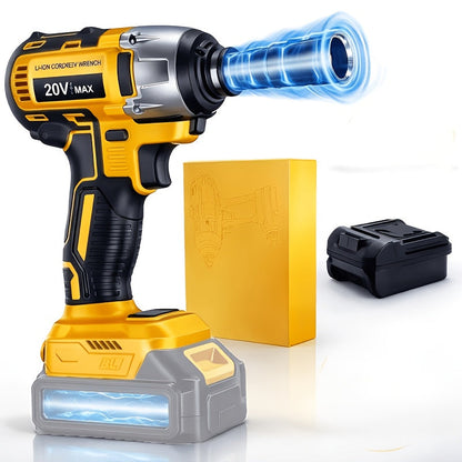 Cordless Impact Wrench 1/2 Inch Brushless, 450N.m 259Ft-lbs High Torque Impact Gun, 3300RPM Variable Speed