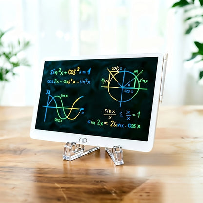 LCD Doodle Board 16 Inch with Stand, Flexible Screen Eye Protection, Portable Educational Drawing Toy for Kids & Adults