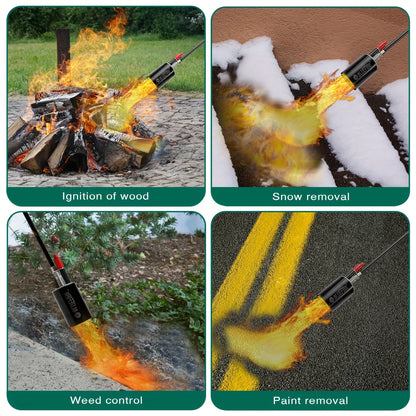 Propane Weed Torch, Flame Weeder Ice Melter Outdoor Roof Driveway for Garden, Patio and Yard Use