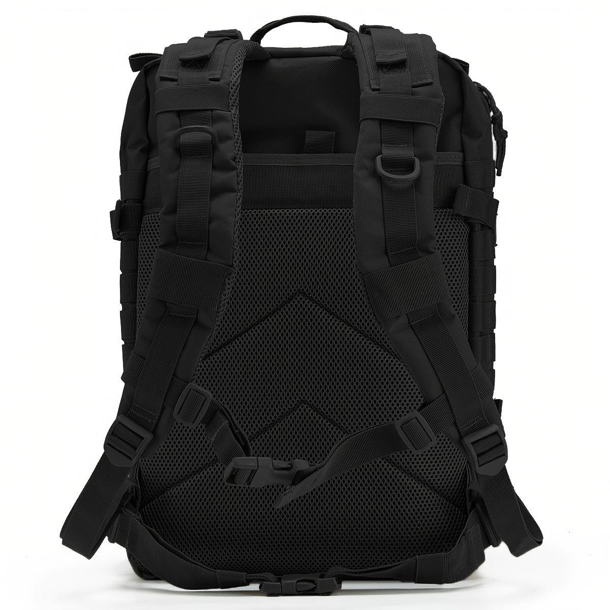 Hunting Rucksack Tactical Hiking Backpack Durable Polyester Multifunctional Camping Backpack with Utility Pocket Zipper Chest Adjustment
