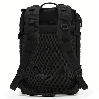Hunting Rucksack Tactical Hiking Backpack Durable Polyester Multifunctional Camping Backpack with Utility Pocket Zipper Chest Adjustment
