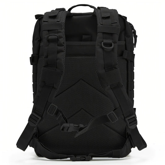 Hunting Rucksack Tactical Hiking Backpack Durable Polyester Multifunctional Camping Backpack with Utility Pocket Zipper Chest Adjustment