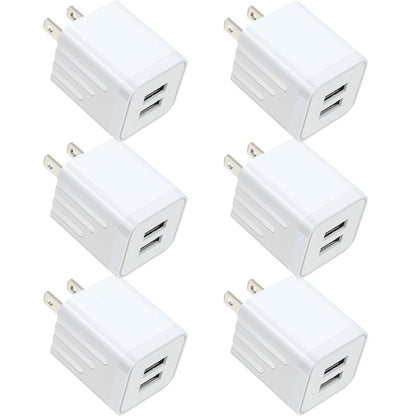 Dual Port USB Wall Charger 2.1A for an Everyday Personal Care Routine, with the Listed Configuration