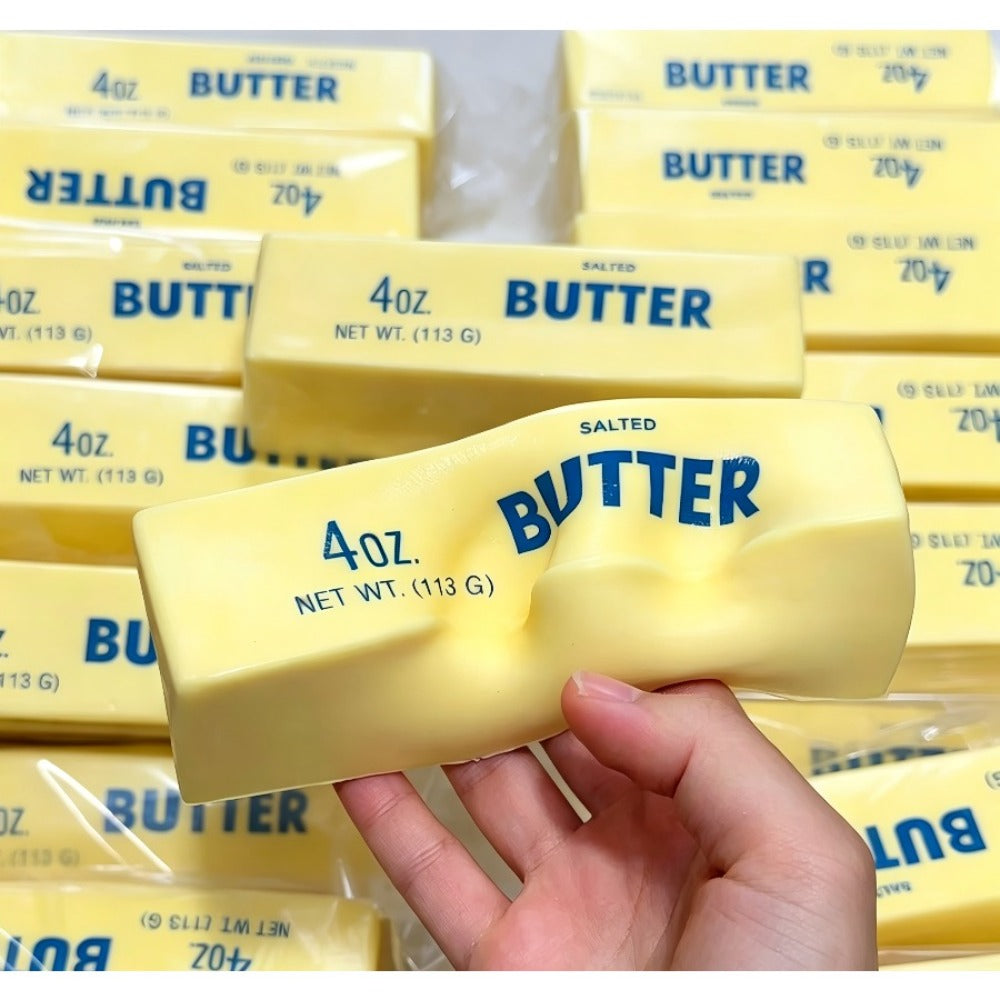 Butter Squishy Toys 10-Pack, Super Slow Rising Butter Stick Squishies, Realistic Food Fidget Toys for Stress