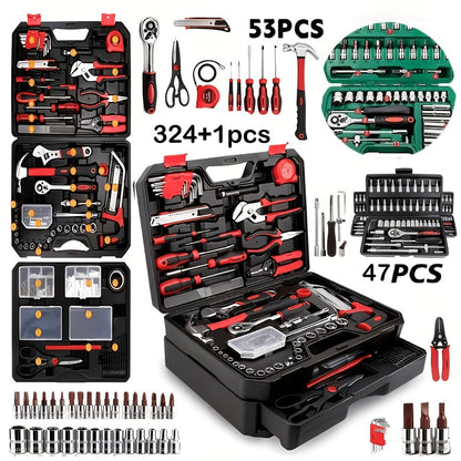 Automotive Mechanic Tool Set in 53-Piece, 325-Piece or 47-Piece with Gloves Checkout Options