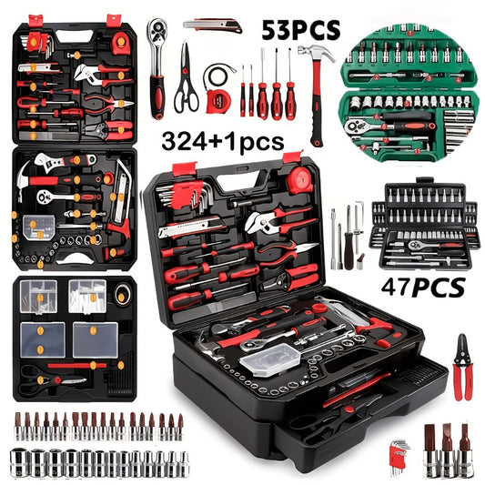Automotive Mechanic Tool Set in 53-Piece, 325-Piece or 47-Piece with Gloves Checkout Options