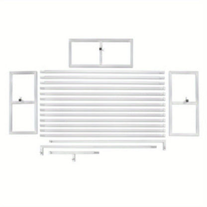 Backdrop Stand 20 x 10-Foot Stainless Pipe-and-Drape Frame with Three Square Bases and 15-Pole Kit