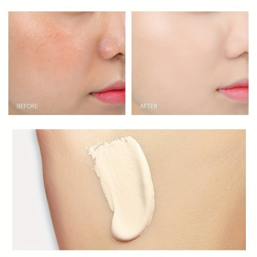BB Cream Foundation & Setting Powder Set – Waterproof Matte Oil Control with Brush & Powder Puff, Long-Lasting Smooth Formula