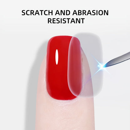 Gel Nail Top Coat 2pcs Glass Sealer Ultra-Bright High-Gloss Long-Lasting Wear-Resistant – Anti-Fouling Chip-Free Nail Protector