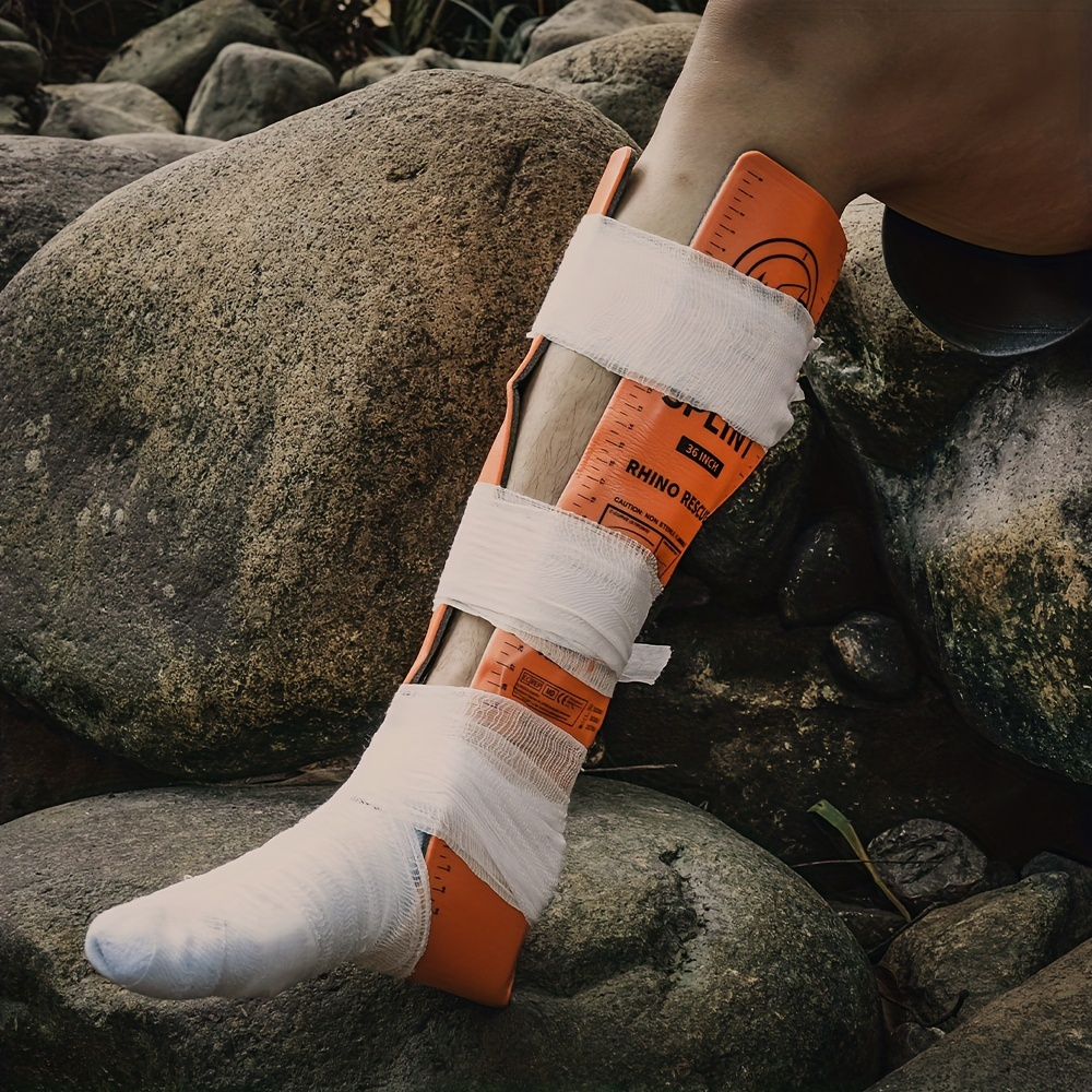 Emergency Splint Set 4pcs – Rollable First Aid Splints in 4 Sizes (36", 18", 9", 4"), Lightweight Compact Medical Splint for Outdoor