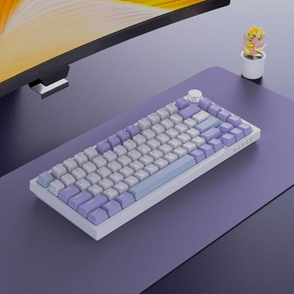 Hot Swap Gasket Mechanical Keyboard AJAZZ AK820 75%, Wireless 2.4GHz & Wired, Volume Knob, South-Facing RGB