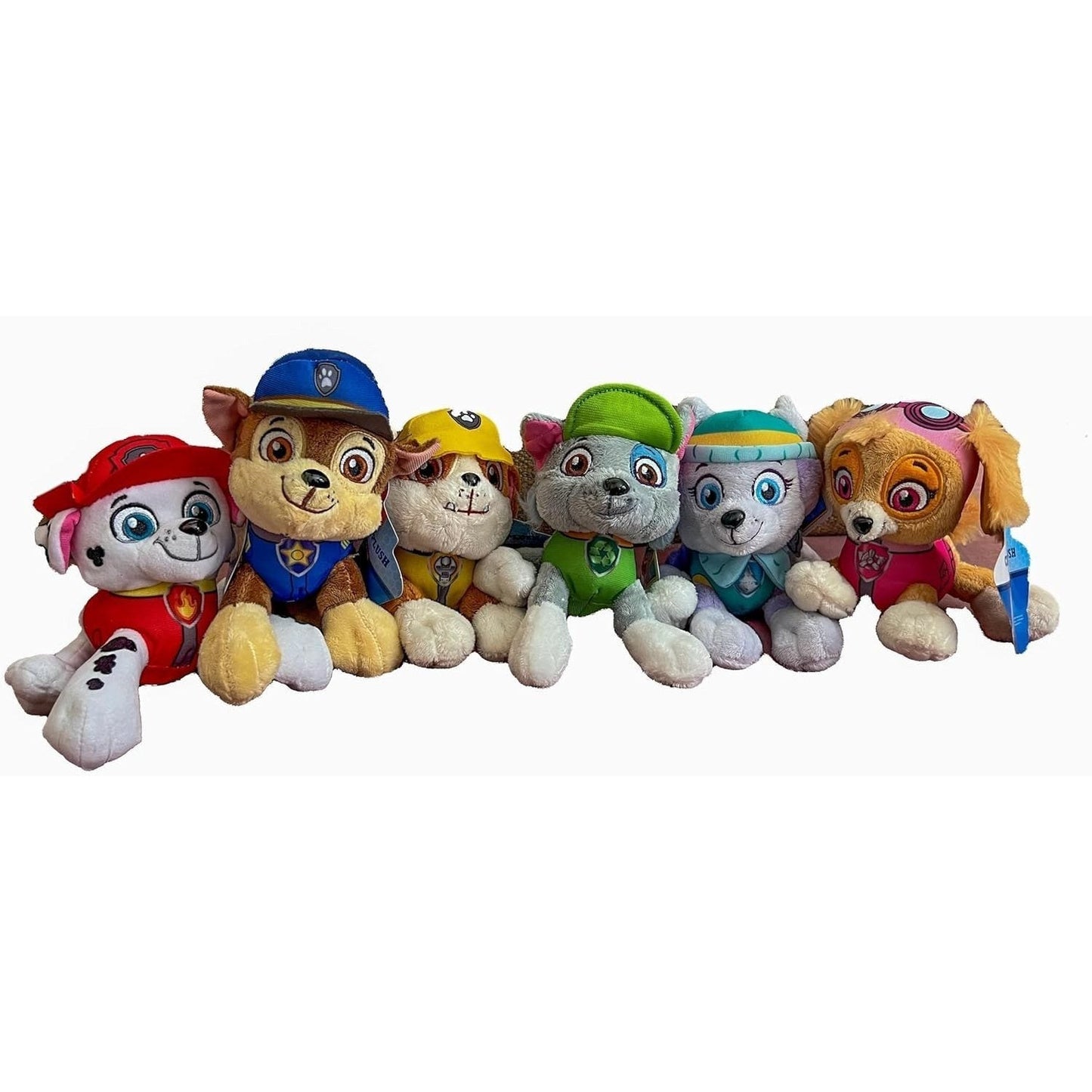 PAW Patrol Plush Toy Set of 6, Marshall Skye Chase Rubble Rocky Everest 6 Inch Stuffed Animal Figures