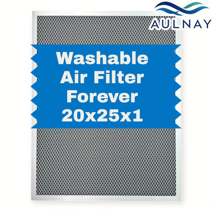 Electrostatic HVAC Air Filter MERV 8 Lifetime Reusable, 6-Layer Filtration MPR 600 FPR 5, Increases Airflow
