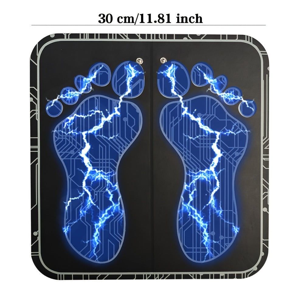 EMS Foot Massager Pad with TENS Therapy, Portable Electric Foot Massage Machine, Reusable Pad, Multiple Mode Adjustment