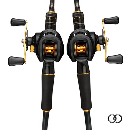 Carbon Fiber Fly Fishing Rod and Reel Combo Set 165cm Aluminum Alloy Reel EVA Grip Left Right Hand Fly Fishing Kit Black Gold Beginner