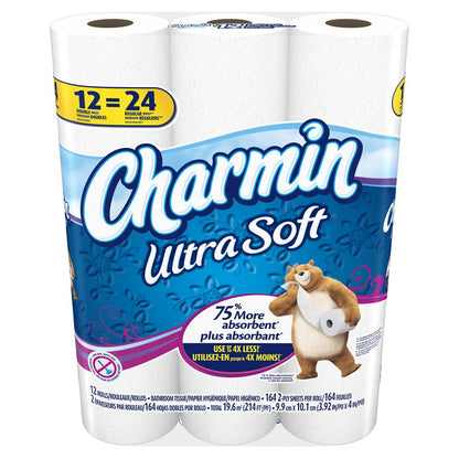 Charmin Ultra Toilet Paper Mega Roll - 2-Ply 200 Sheets per Roll, & Strong Bath Tissue, Available in Mega