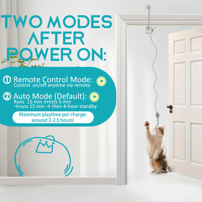Remote Control Flying Bird Cat Toy Electric Automatic Drone with Hanging Motion Indoor Cat Enrichment Toy for Kittens Adult Cats Boredom